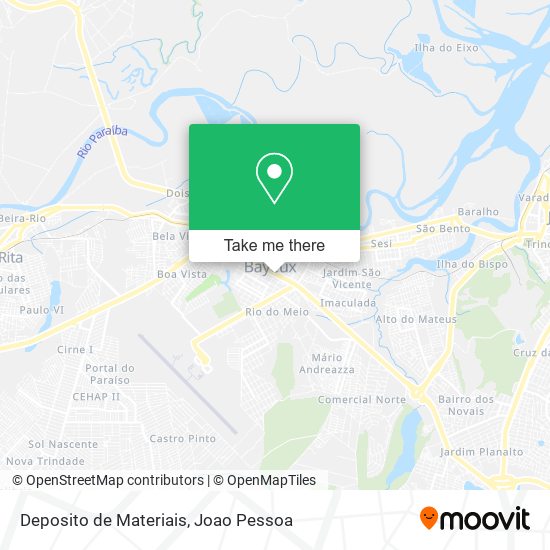 Deposito de Materiais map