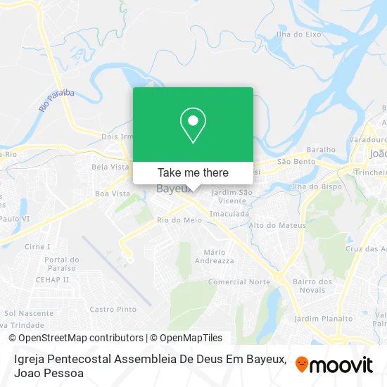 Igreja Pentecostal Assembleia De Deus Em Bayeux map