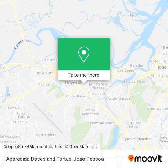 Mapa Aparecida Doces and Tortas