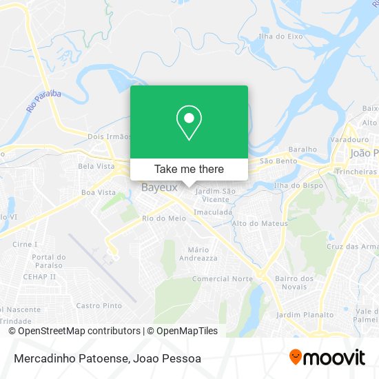 Mercadinho Patoense map