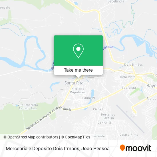 Mercearia e Deposito Dois Irmaos map
