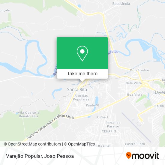 Varejão Popular map