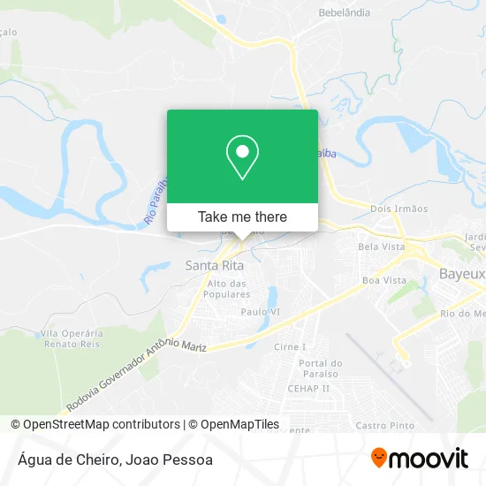 Água de Cheiro map