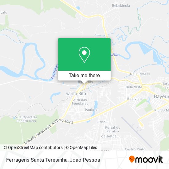 Ferragens Santa Teresinha map