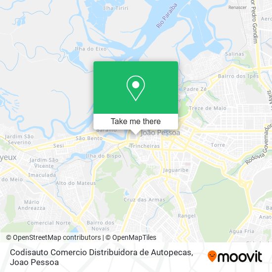 Mapa Codisauto Comercio Distribuidora de Autopecas