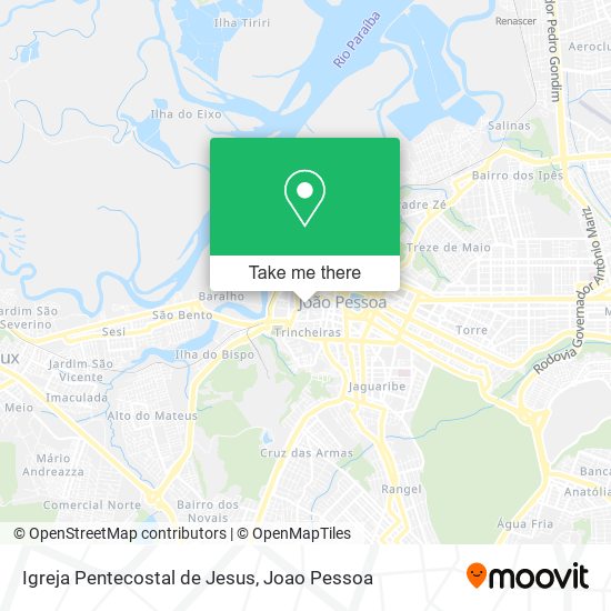 Mapa Igreja Pentecostal de Jesus