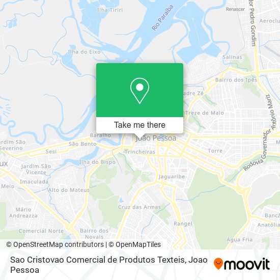 Sao Cristovao Comercial de Produtos Texteis map