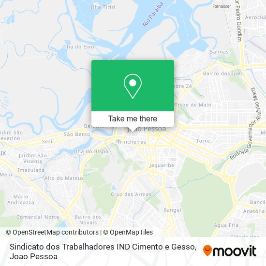 Sindicato dos Trabalhadores IND Cimento e Gesso map