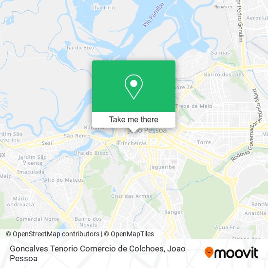 Goncalves Tenorio Comercio de Colchoes map