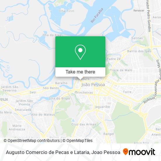 Augusto Comercio de Pecas e Lataria map