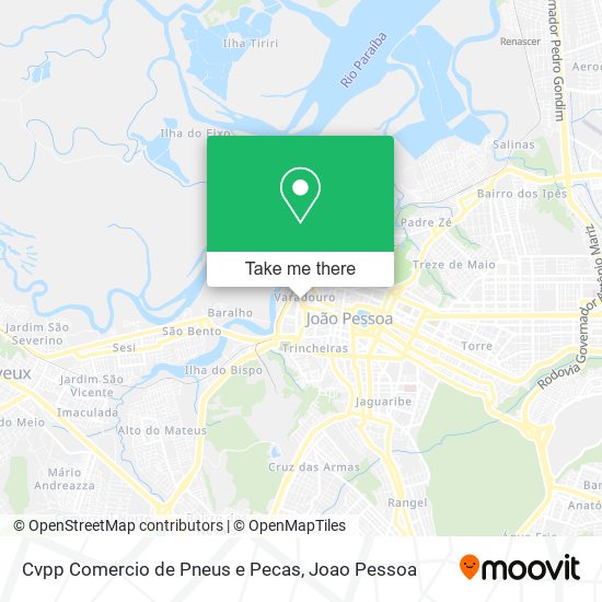 Cvpp Comercio de Pneus e Pecas map