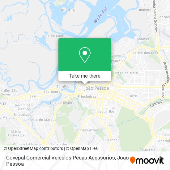 Covepal Comercial Veiculos Pecas Acessorios map