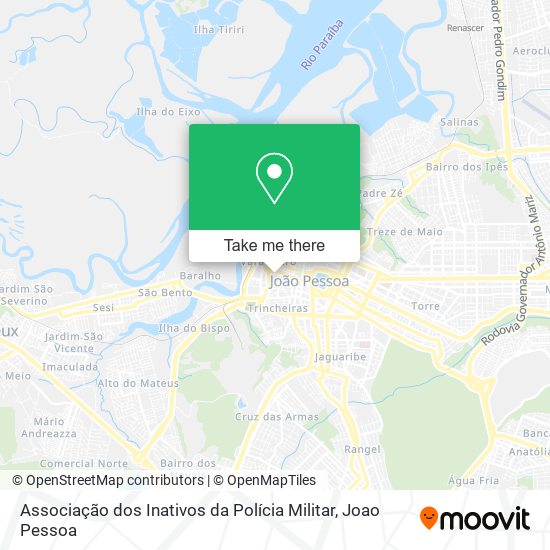 Associação dos Inativos da Polícia Militar map