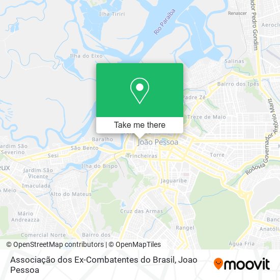Mapa Associação dos Ex-Combatentes do Brasil