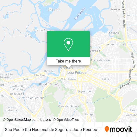 São Paulo Cia Nacional de Seguros map