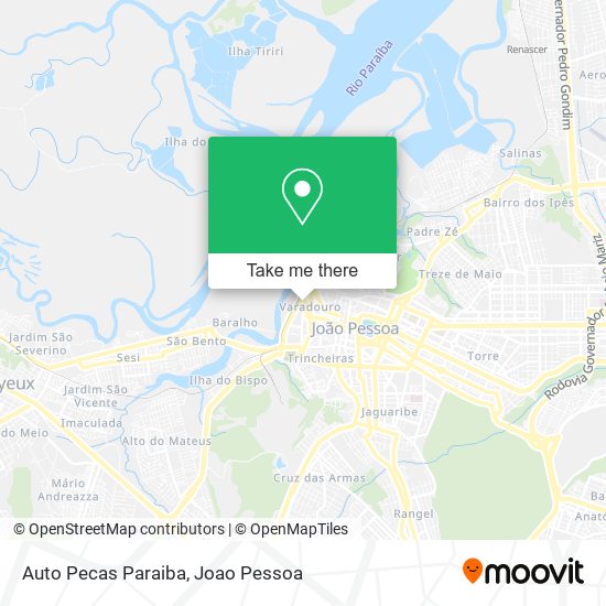 Auto Pecas Paraiba map