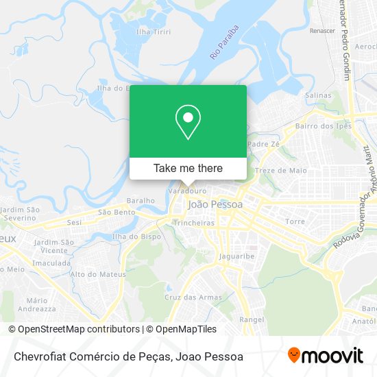 Mapa Chevrofiat Comércio de Peças