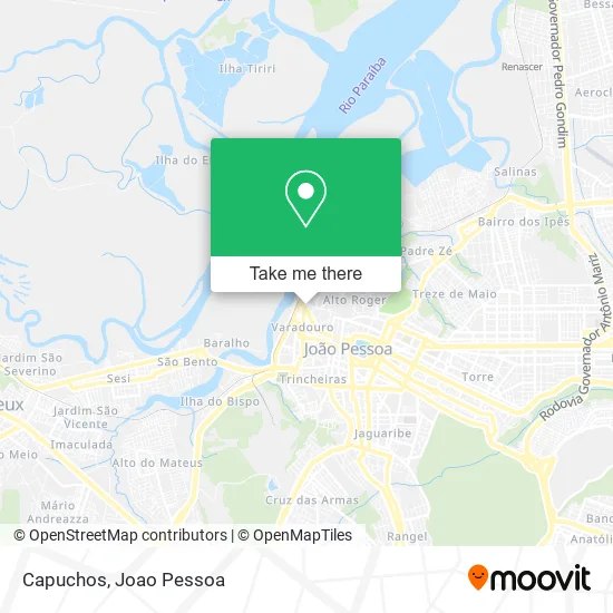 Capuchos map