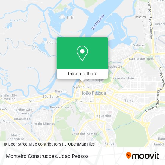 Monteiro Construcoes map