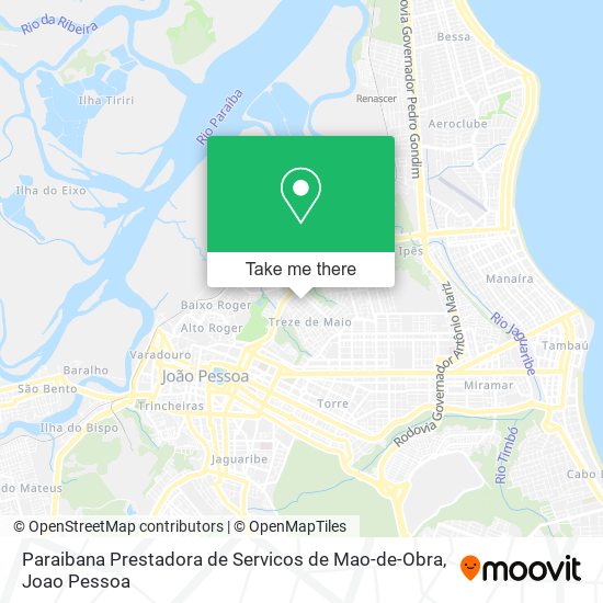 Paraibana Prestadora de Servicos de Mao-de-Obra map