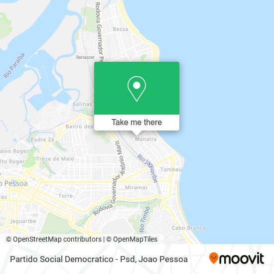 Partido Social Democratico - Psd map