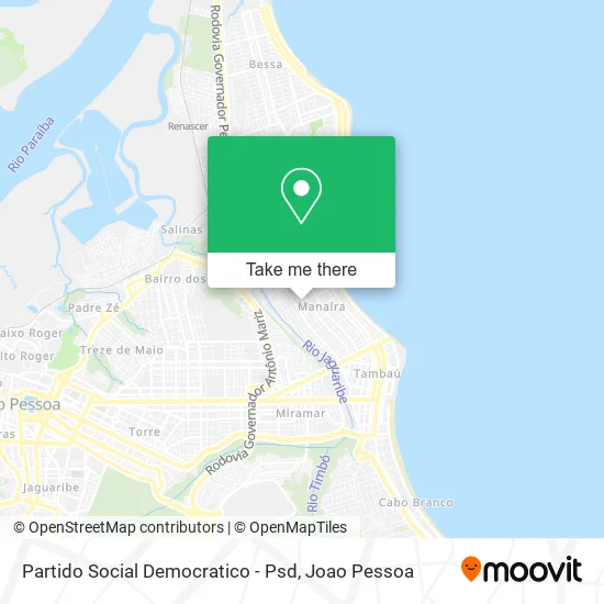 Partido Social Democratico - Psd map