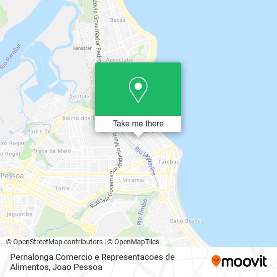 Pernalonga Comercio e Representacoes de Alimentos map