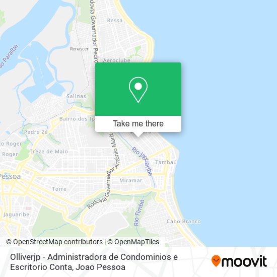 Mapa Olliverjp - Administradora de Condominios e Escritorio Conta