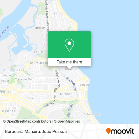 Barbearia Manaira map