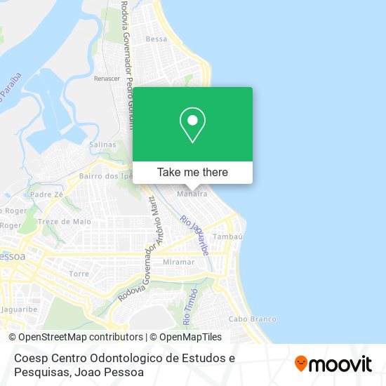 Coesp Centro Odontologico de Estudos e Pesquisas map