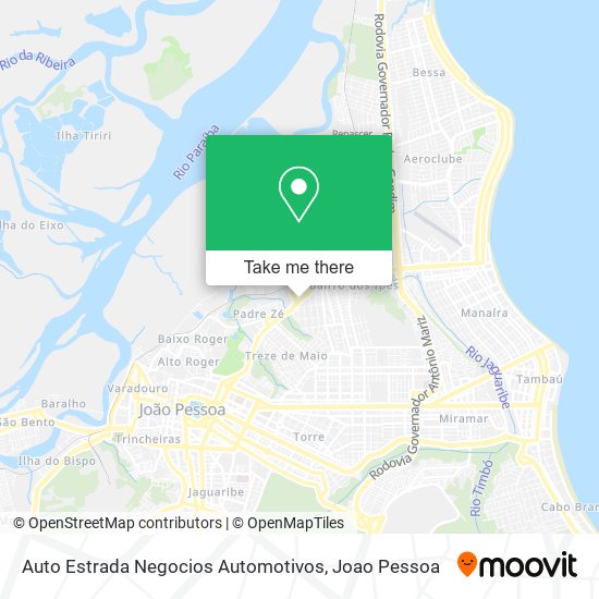 Auto Estrada Negocios Automotivos map