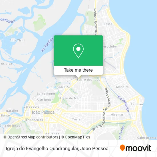 Igreja do Evangelho Quadrangular map