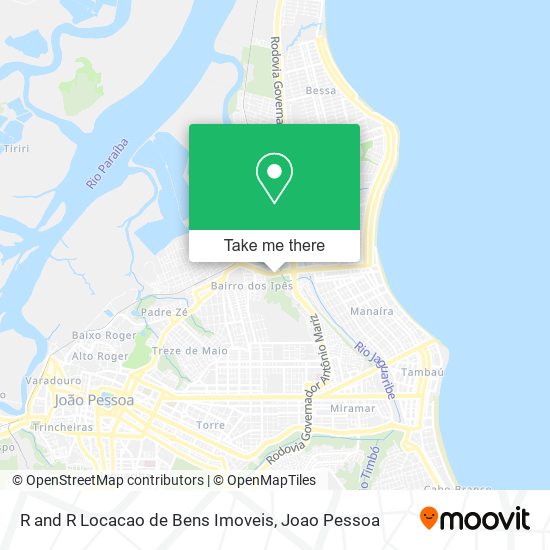 Mapa R and R Locacao de Bens Imoveis