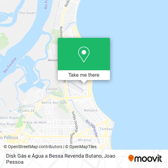 Disk Gás e Água a Bessa Revenda Butano map