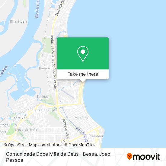 Mapa Comunidade Doce Mãe de Deus - Bessa