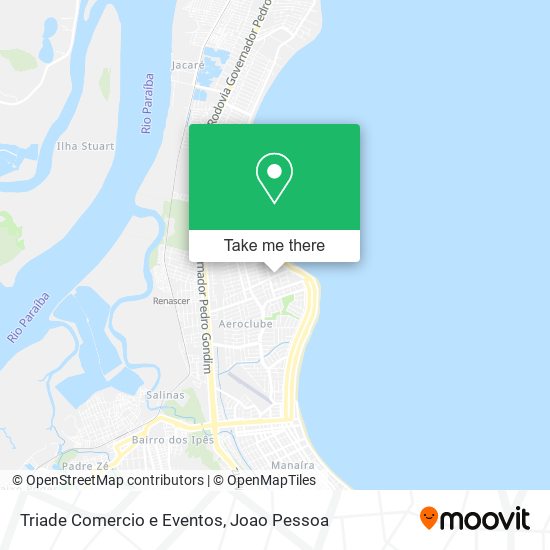 Triade Comercio e Eventos map