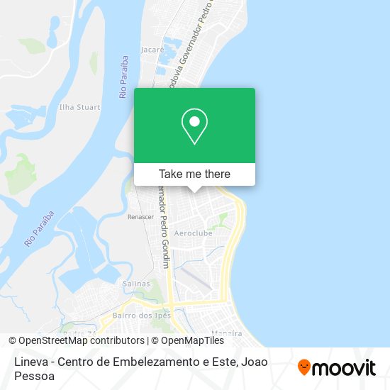 Mapa Lineva - Centro de Embelezamento e Este