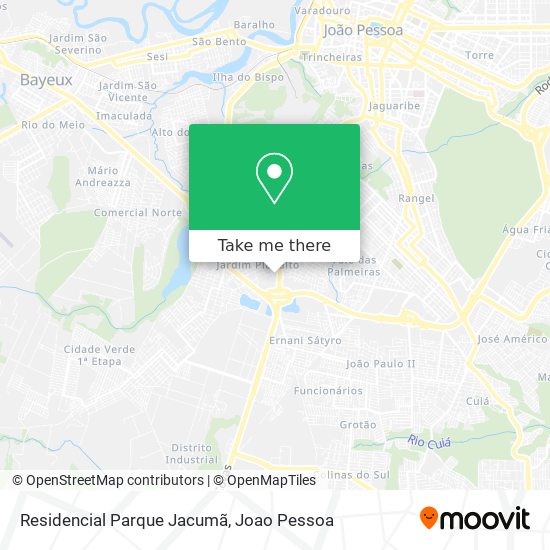 Residencial Parque Jacumã map
