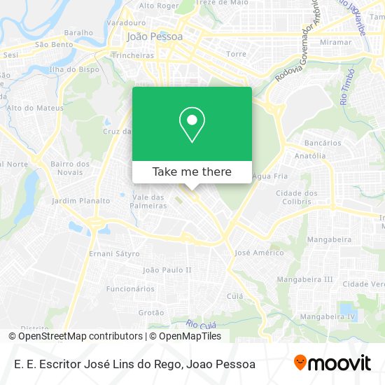 E. E. Escritor José Lins do Rego map
