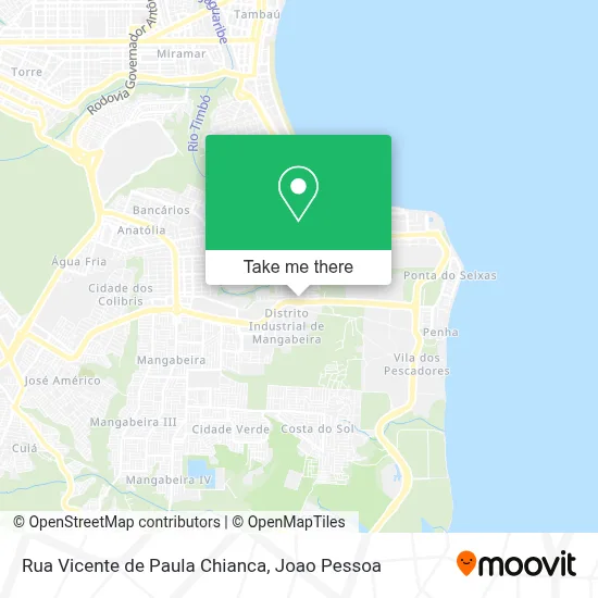 Rua Vicente de Paula Chianca map