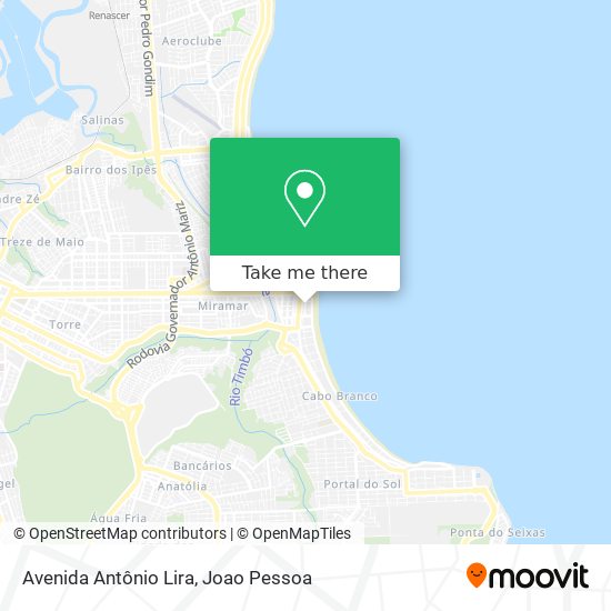 Avenida Antônio Lira map