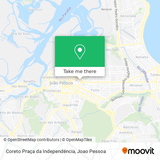 Coreto Praça da Independência map