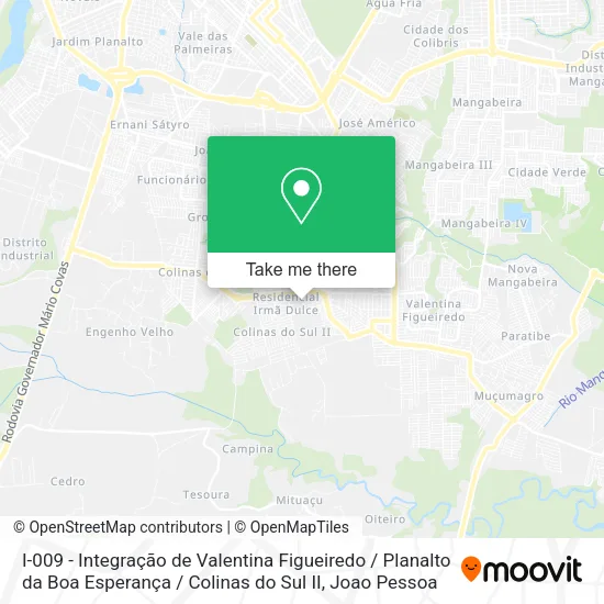 I-009 - Integração de Valentina Figueiredo / Planalto da Boa Esperança / Colinas do Sul II map