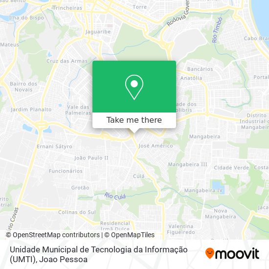 Unidade Municipal de Tecnologia da Informação (UMTI) map