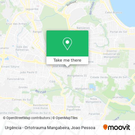 Urgência - Ortotrauma Mangabeira map