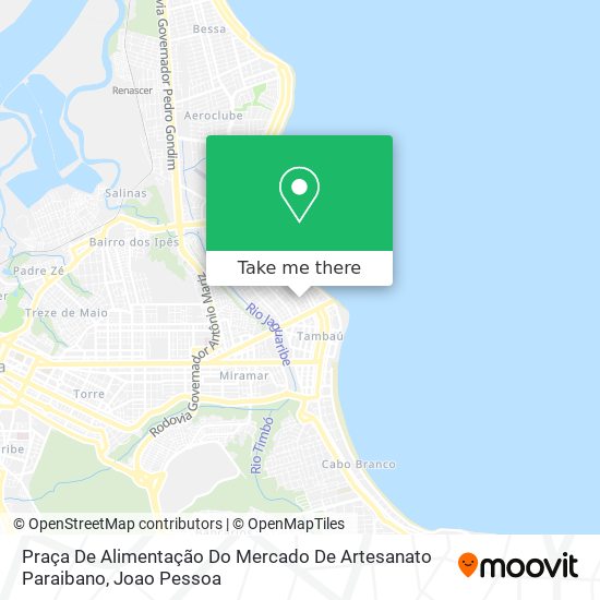 Praça De Alimentação Do Mercado De Artesanato Paraibano map