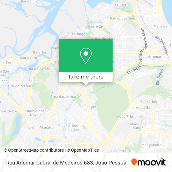 Rua Ademar Cabral de Medeiros 683 map