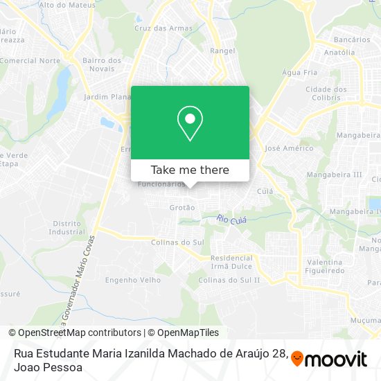 Mapa Rua Estudante Maria Izanilda Machado de Araújo 28