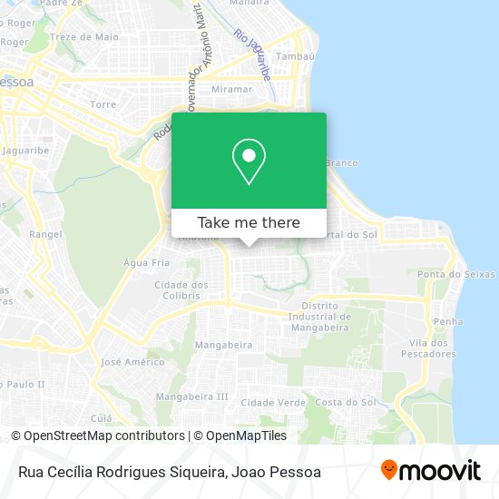 Mapa Rua Cecília Rodrigues Siqueira