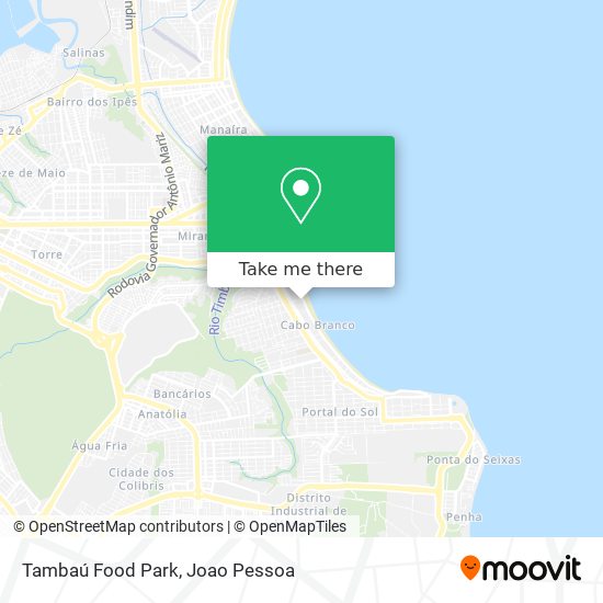 Tambaú Food Park map